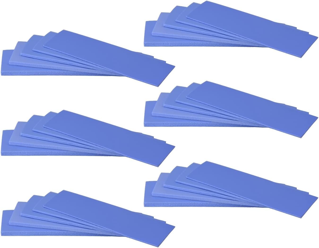 30 Pack Thermal Pads Set Multi Thickness Soft Self-Adhesive for Electronics Cool
