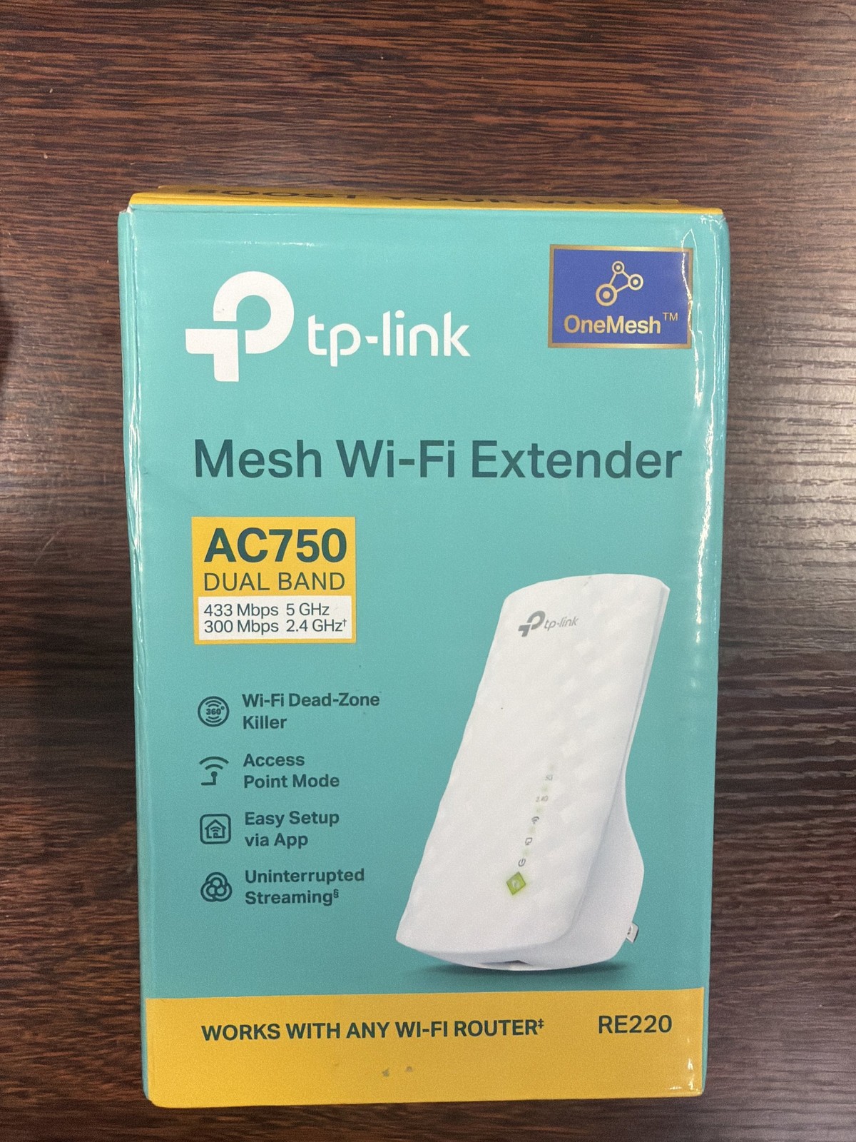TP-Link Network RE200 AC750 WiFi Range Extender Dual Band 750Mbps with 802.11b/g