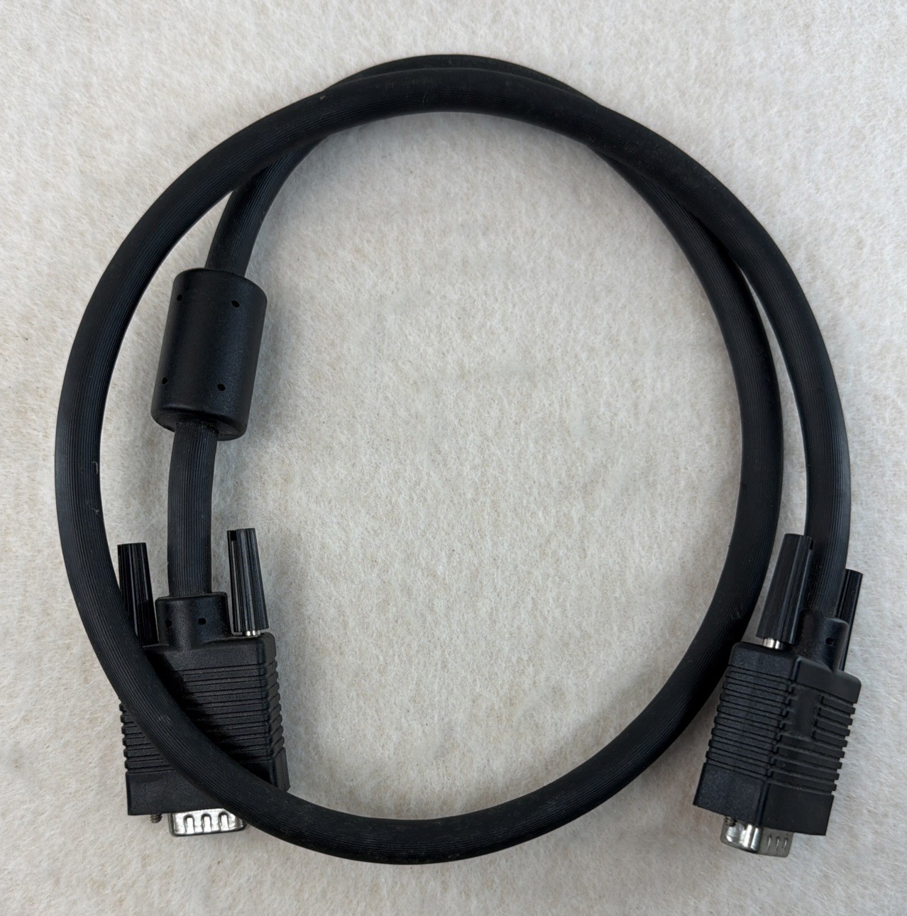 3FT VGA Monitor Extension Cable HD15 Male to Female High Resolution Coax Used.