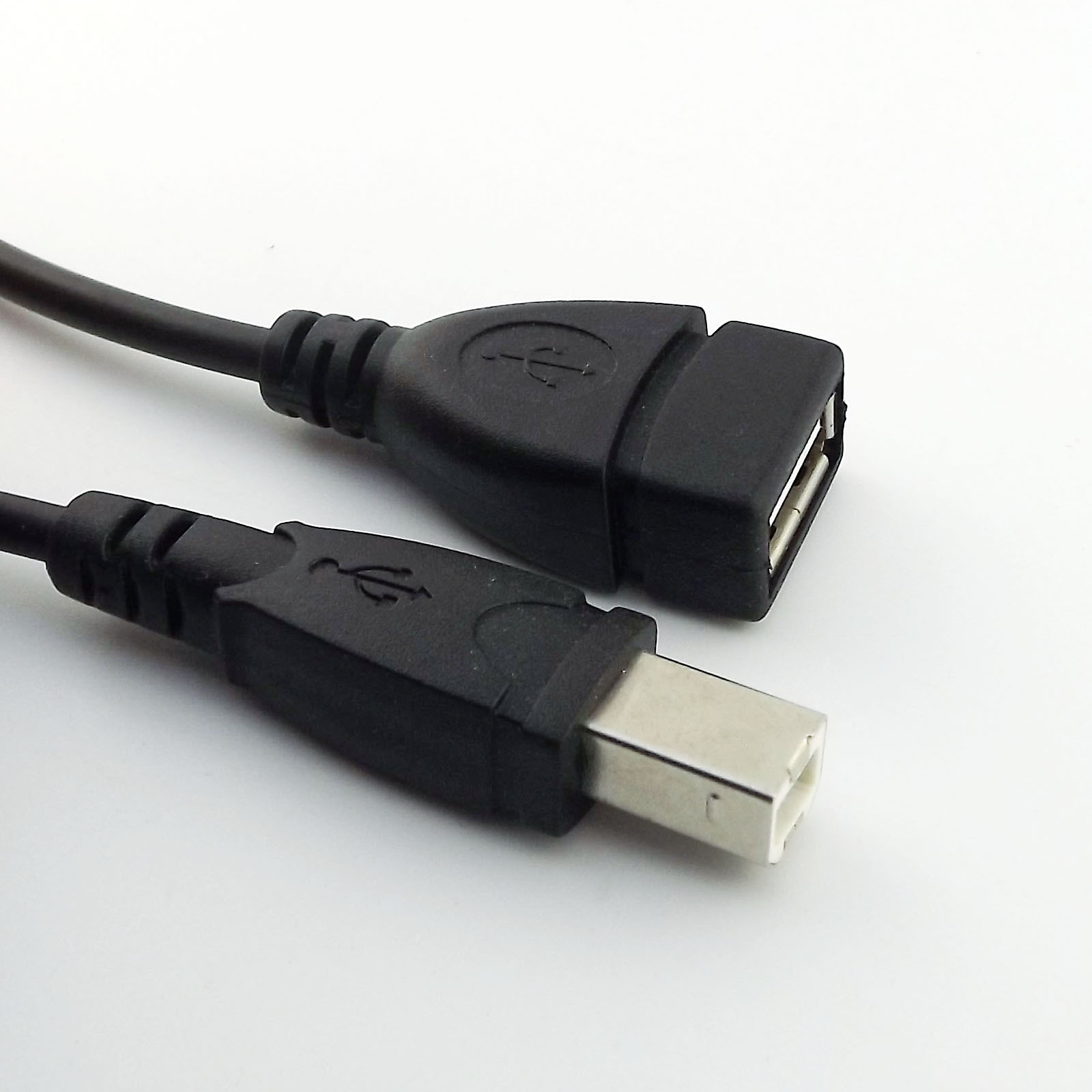 1pc USB 2.0 A Female to USB B Male Scanner Printer Extension Cable Adapter 50cm