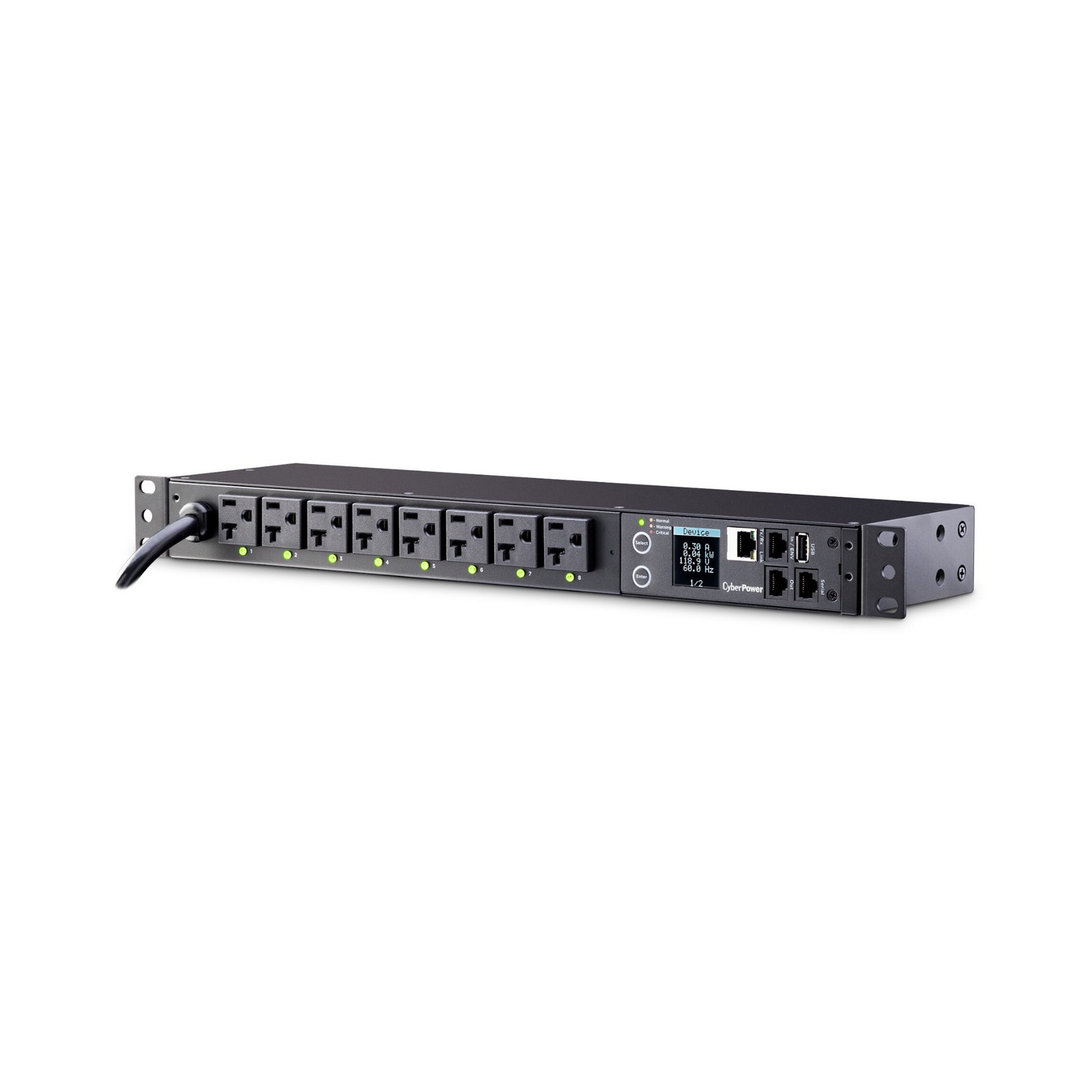 CyberPower PDU41002 20A 8-Outlet 1U Switched Power Distribution Unit