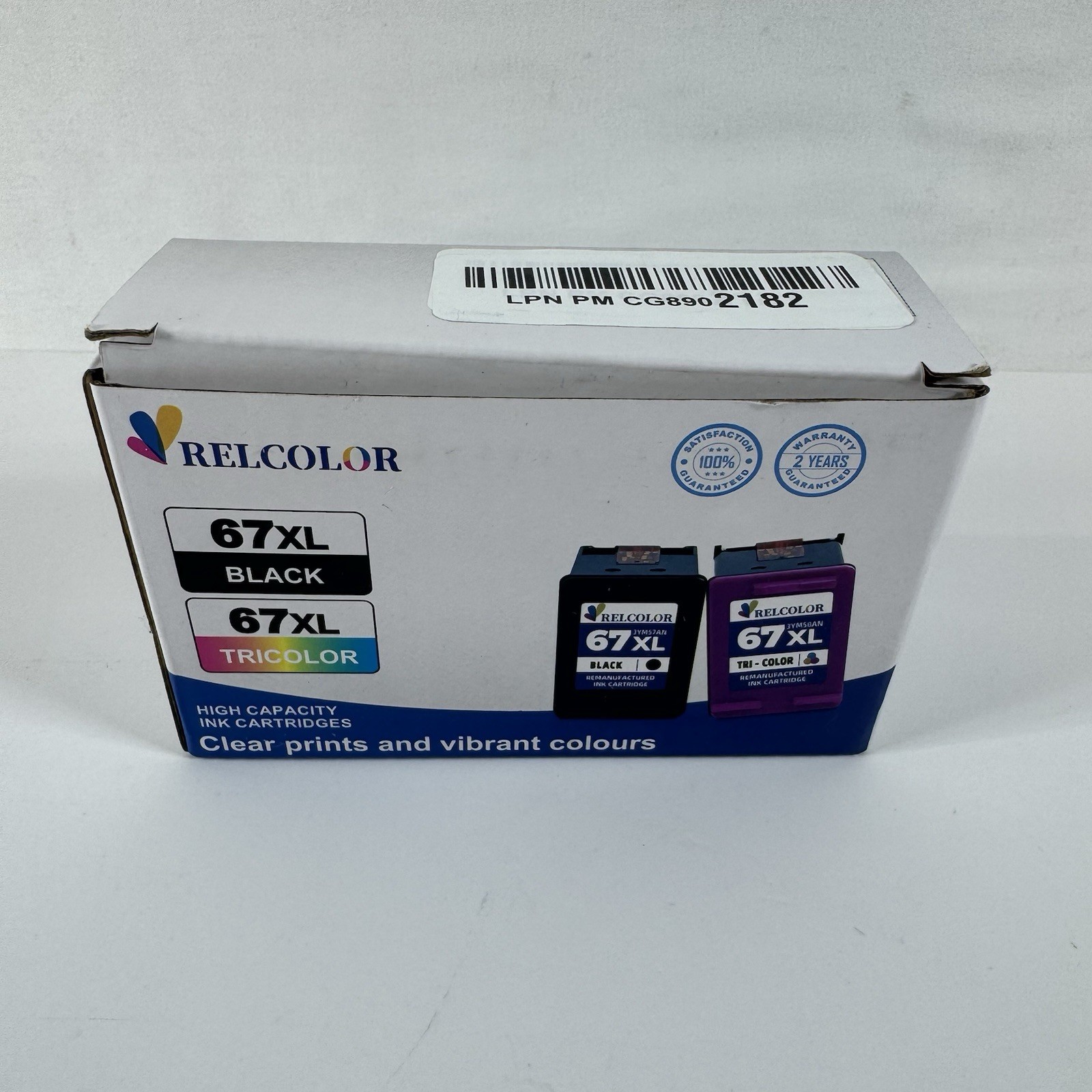 67XL Ink Cartridge Combo 2 Pack for HP 67 Ink XL Deskjet 2855e 2755e 2700e 4155e