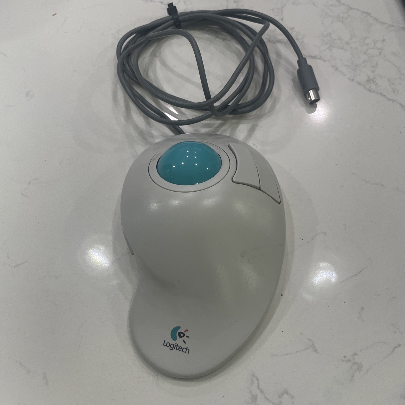 Logitech Trackball Mouse Trackman Vista T-Cg10 Vintage Used