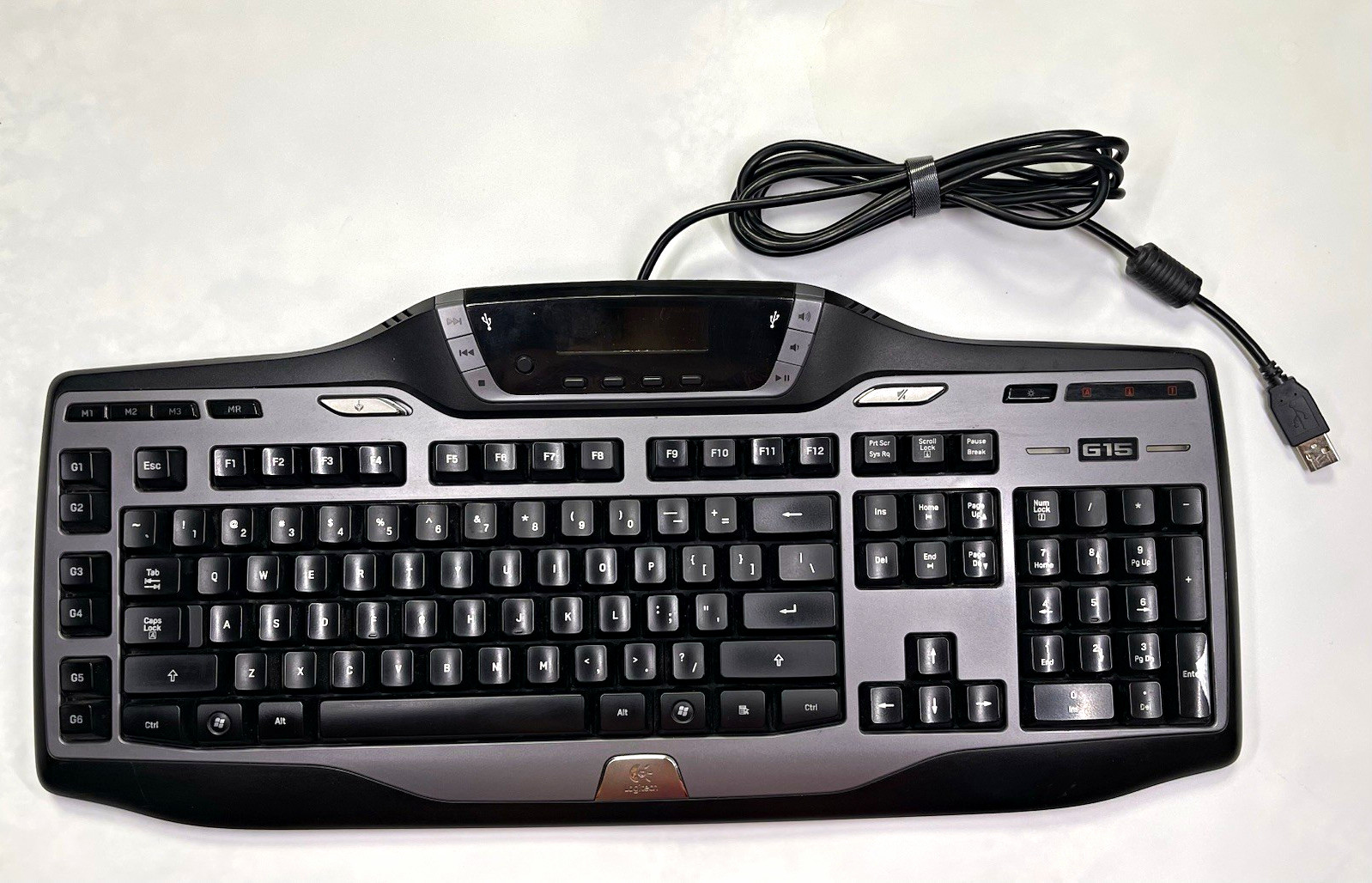 Logitech G15 Gaming Keyboard USB Wired Programmable Keys Multimedia Y-UW92