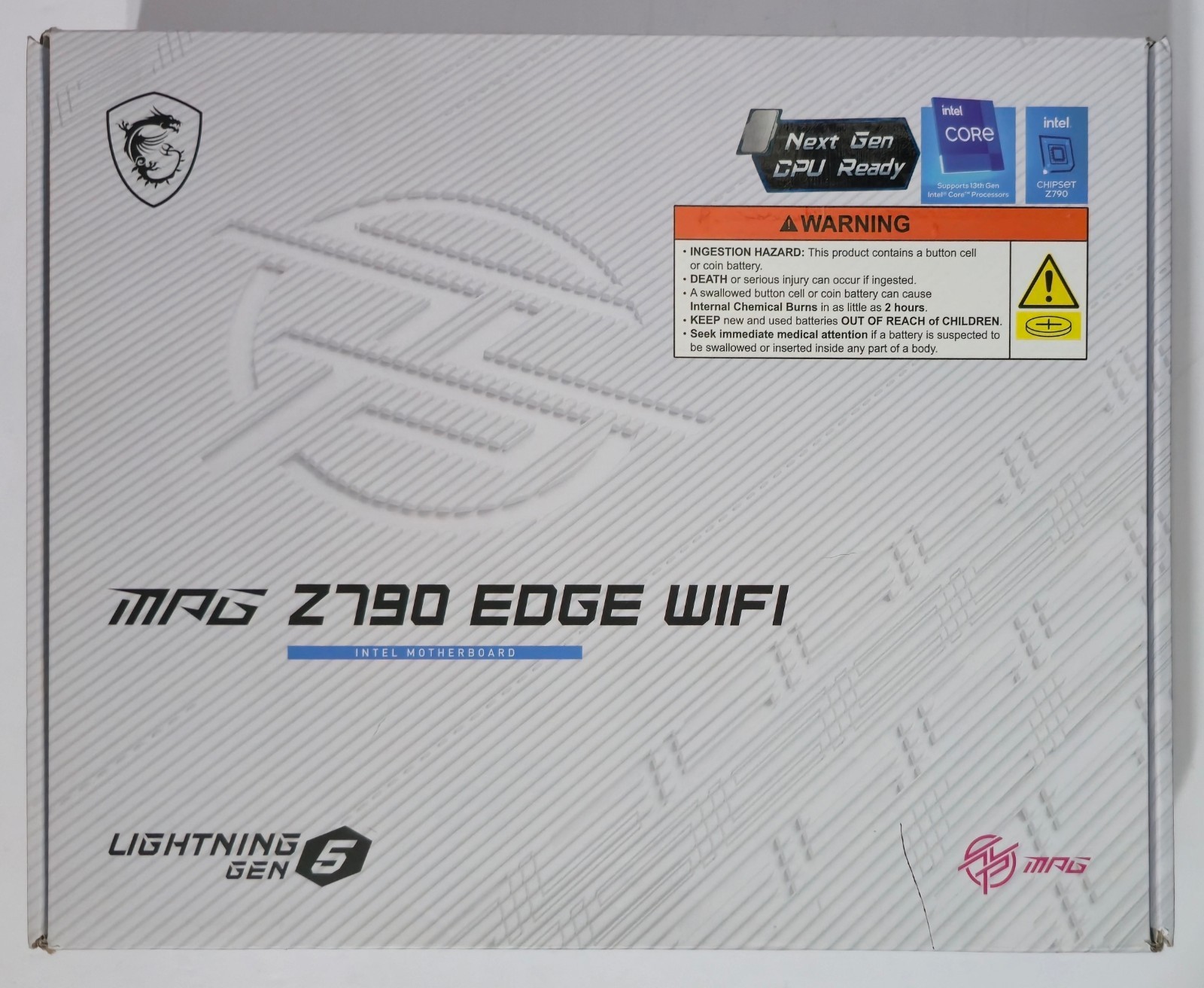 MSI MPG Z790 Edge WiFi LGA 1700 Gaming Motherboard (DDR5, PCIe 5.0, ATX)