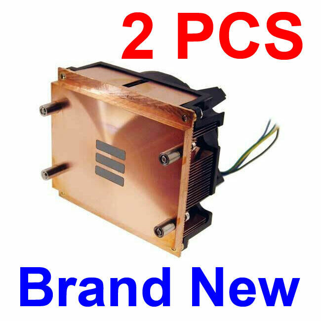 2PCS NEW Intel LGA 771 CPU Cooling Fan Copper Heatsink for XEON 5000 5100 5300