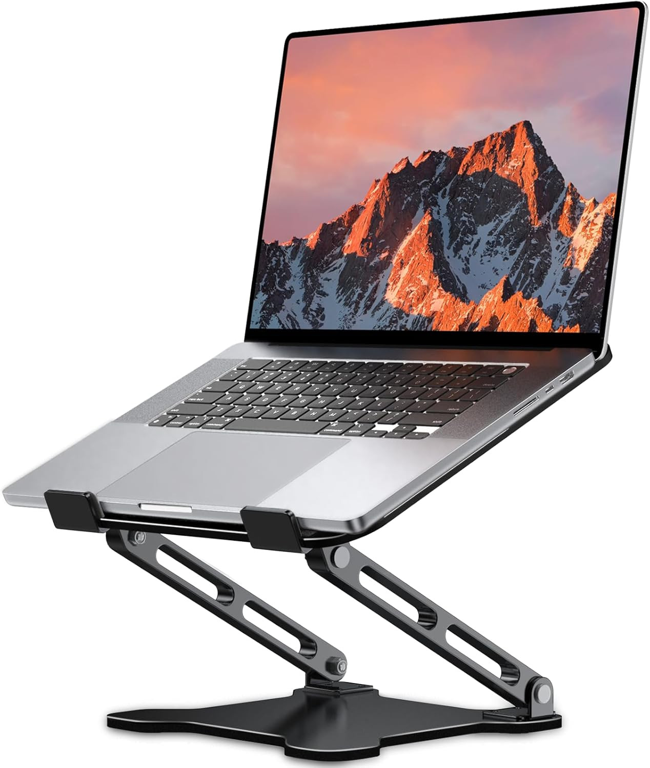 Adjustable Laptop Stand for Desk, Metal Foldable Laptop Riser Holder