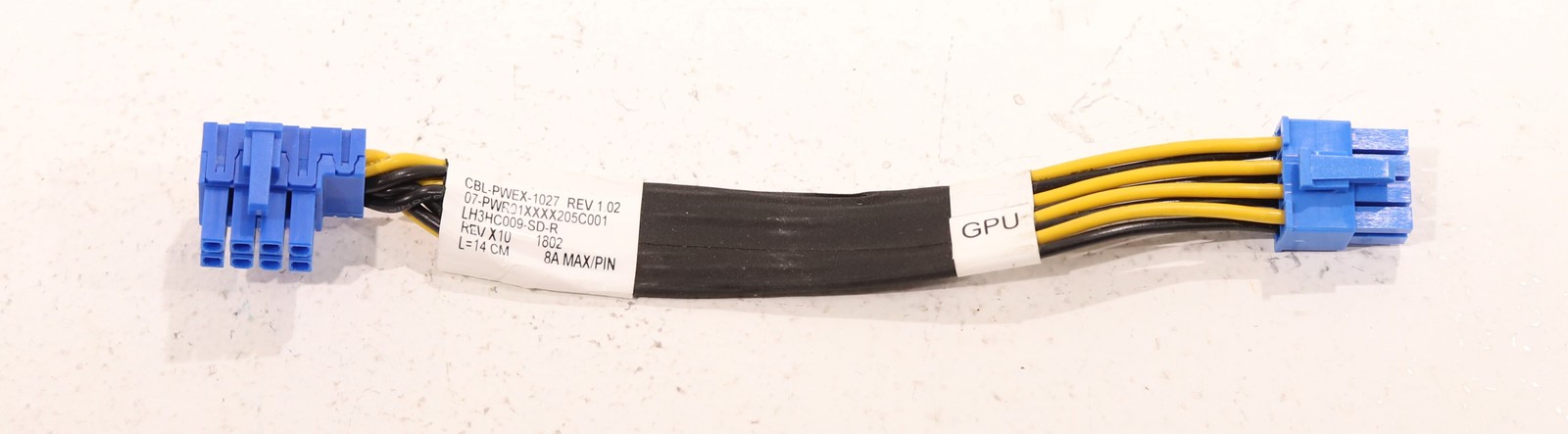 SuperMicro 14cm 8-Pin PCIe GPU Power Cable P/N: CBL-PWEX-1027 Tested Working