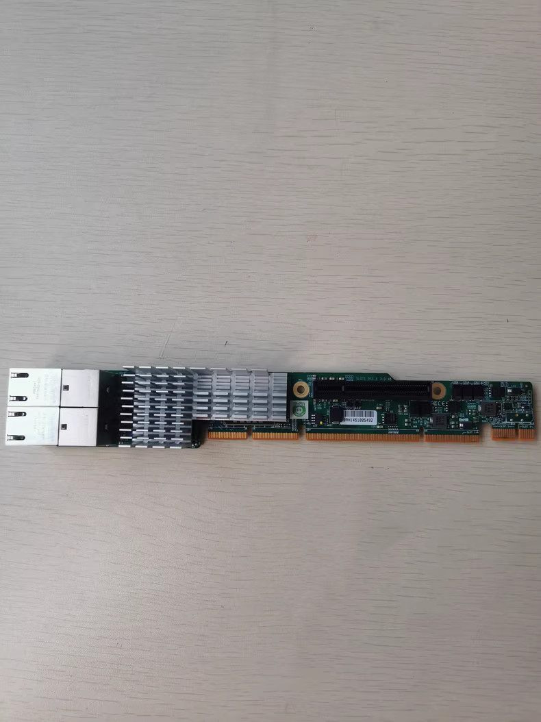 Supermicro AOC-UR-I4XT 1U Ultra Riser Card Quad Port Intel X540-T2 10GbE RJ45