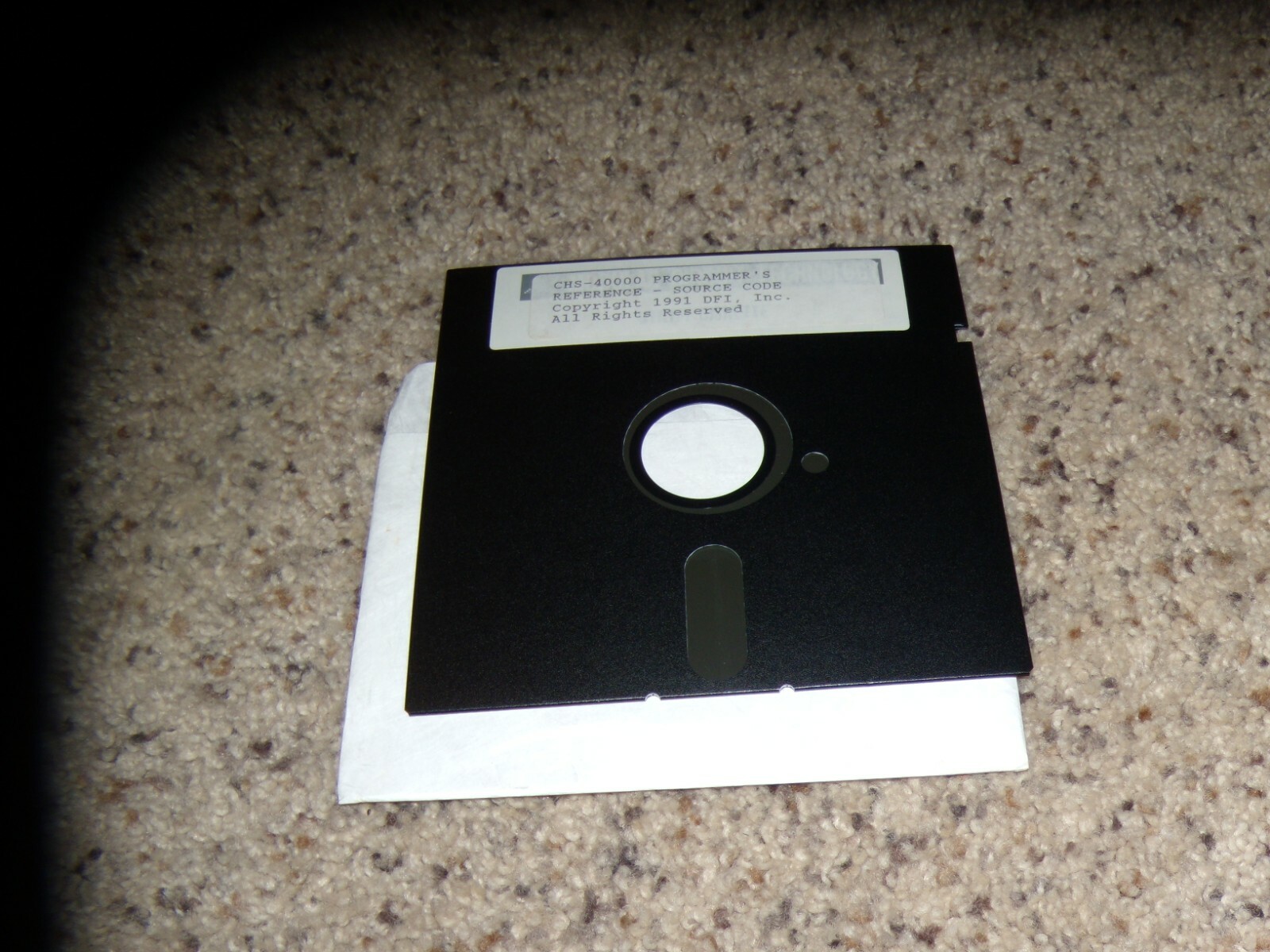 CHS-40000 Programmer's Reference - Source MS-DOS 5.25" disk