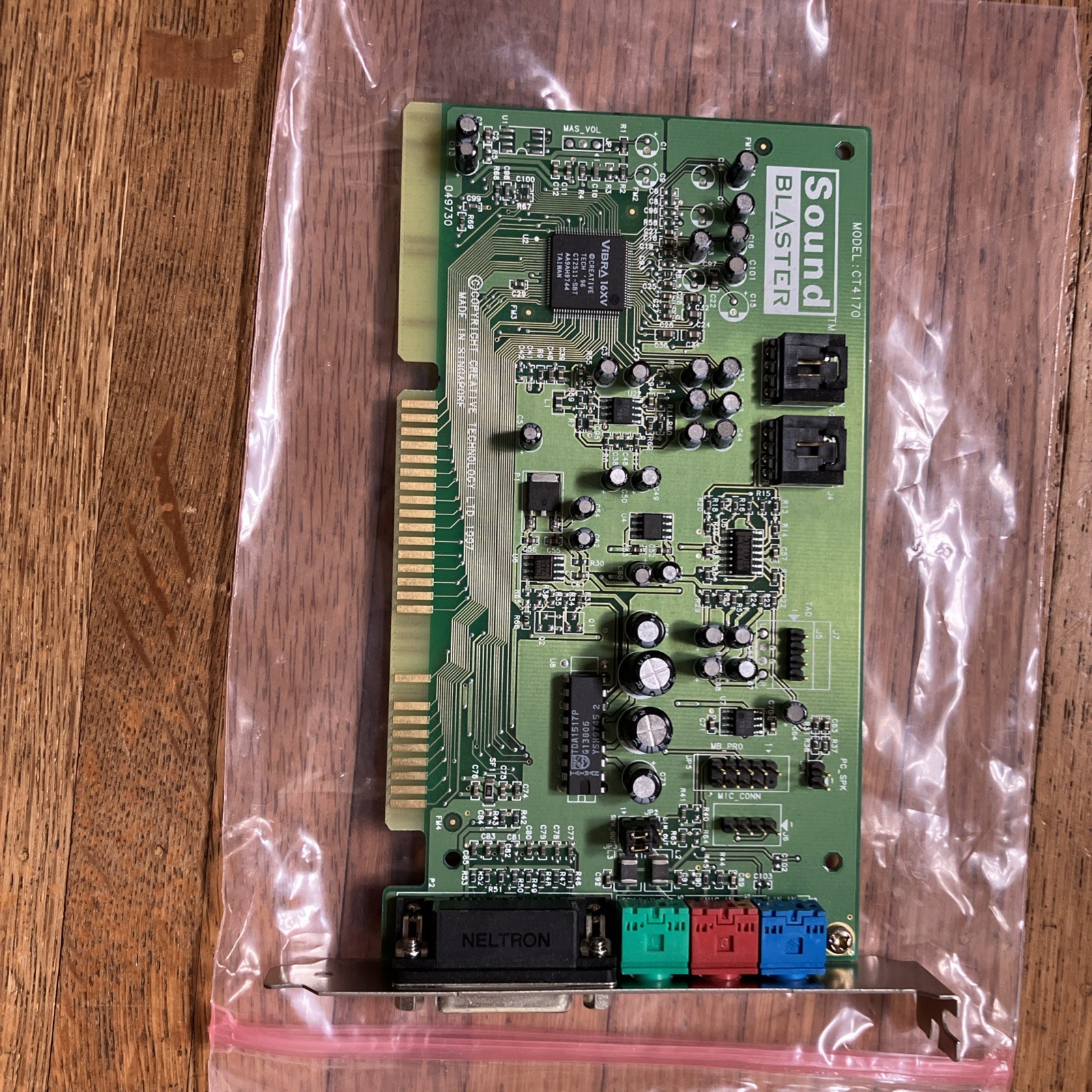 Vintage Creative Sound Blaster Vibra 16 CT4170 ISA Sound Card Audio Retro PC DOS
