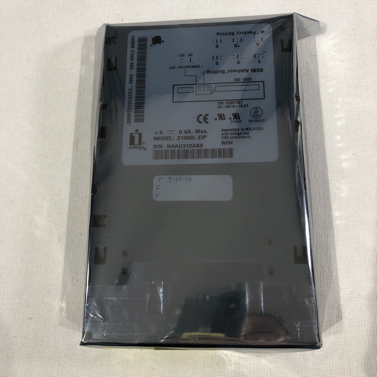 Iomega Z100si 100MB Internal Floppy Disk Drive for Apple Macintosh Computers