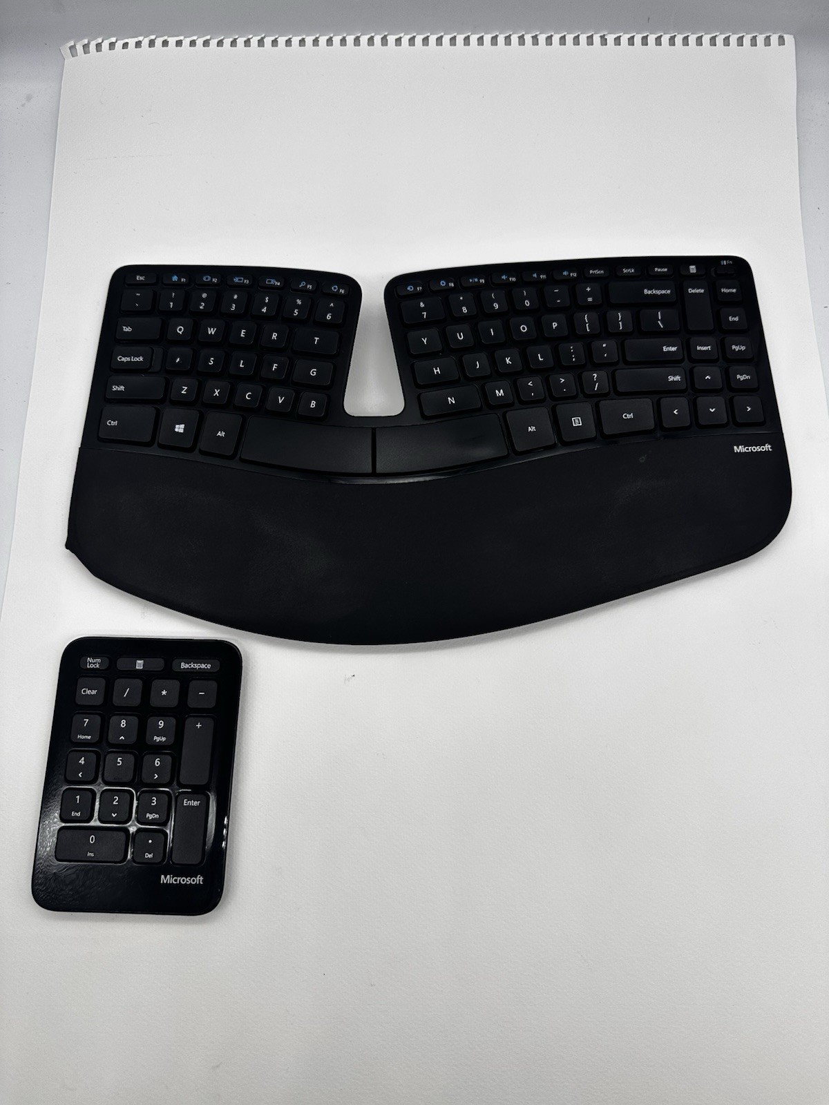 Microsoft Sculpt Ergonomic Desktop Wireless Keyboard Model 1559 w/ Dongle Keypad