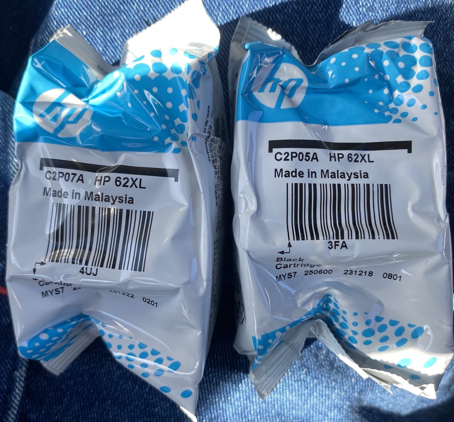 Genuine HP 62XL Ink Cartridge - Black & Tri-Color Combo *Expired