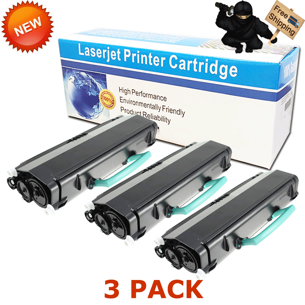 3 PK E360H11A Toner For Lexmark e360dn e460dn e462dtn e260d 9K Pages OEM Quality