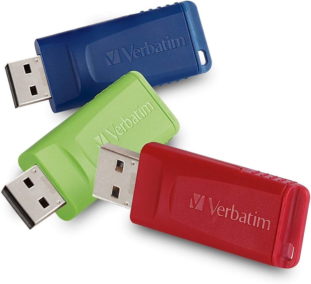 PE 4GB Store 'n' Go(R) USB Flash Drives, 3 pk