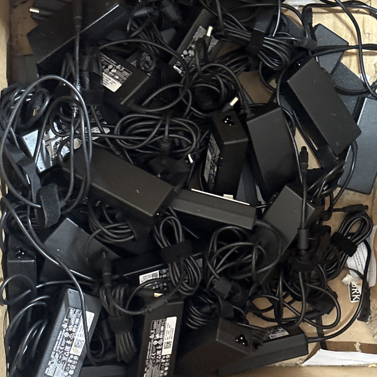 Lot Of 10x Genuine Dell 90W 19.5V AC Adapter with big tip 7.5mm ** With Cable