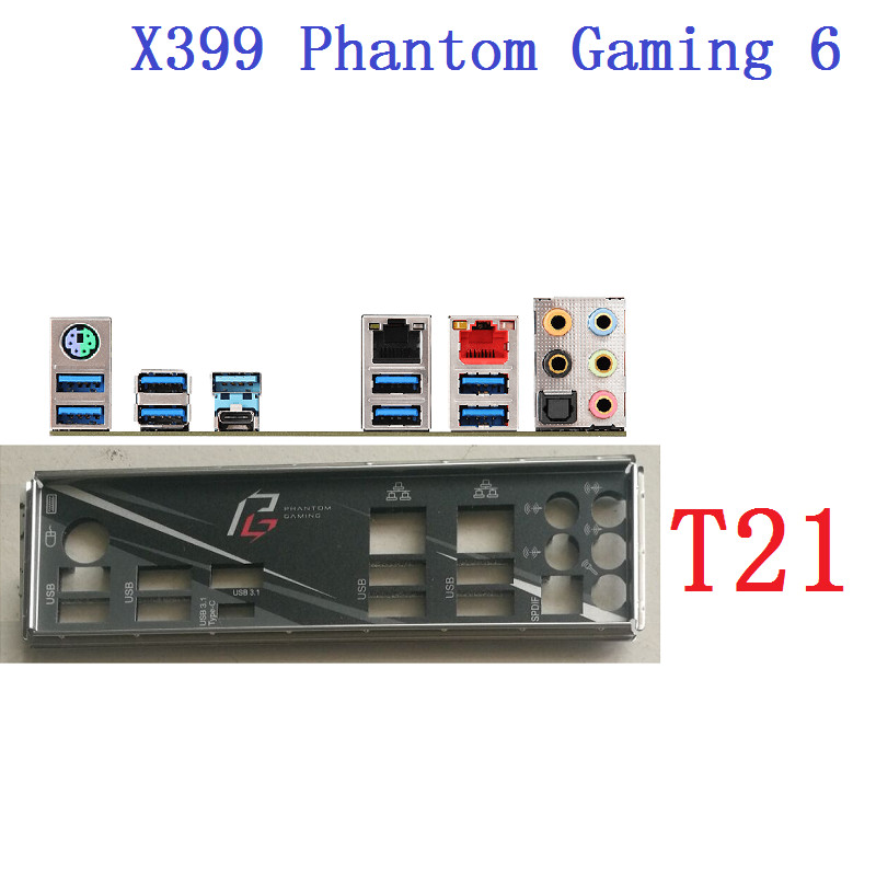 X399 Phantom Gaming 6 FOR ASRock IO I/O SHIELD Back Plate BackPlate