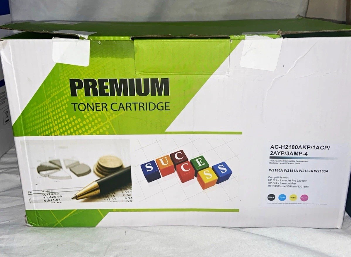 HP W218A Printer Toner 4Pack Cartridge Replacement Combo LaserJet Pro Premium
