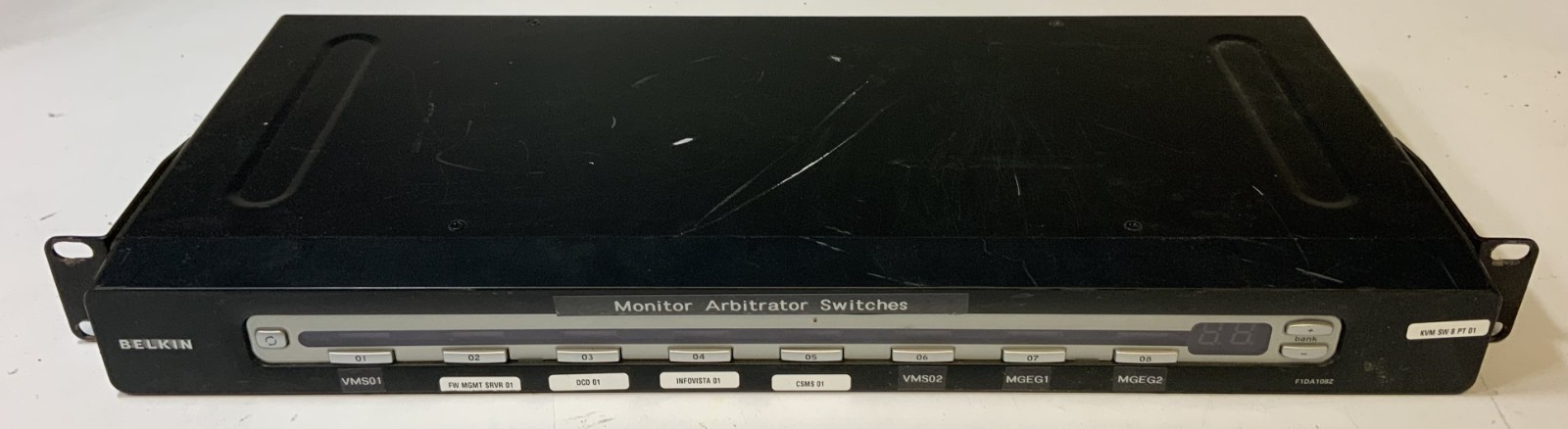 Belkin F1DA108Z OmniView PR03 8-Port Monitor Arbitrator KVM Switch, Black "V2B"