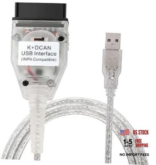 Taotao K+CAN Cable with Switch FT232RL K+D CAN USB Interface Cable Car Ediabas