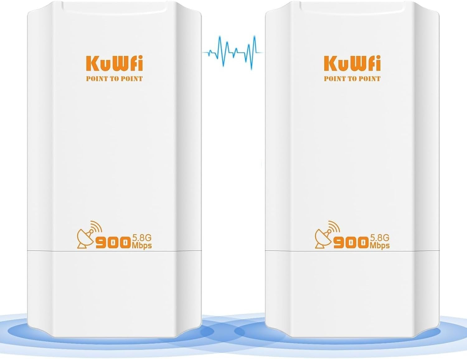 KuWFi 5.8G Wireless Network Ethernet Bridge, Long Range Transmission WiFi Access