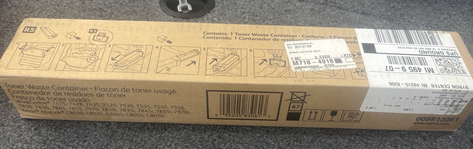Genuine Xerox 008R13061 Waste Toner Container WorkCentre 7425 7428 7435 OEM