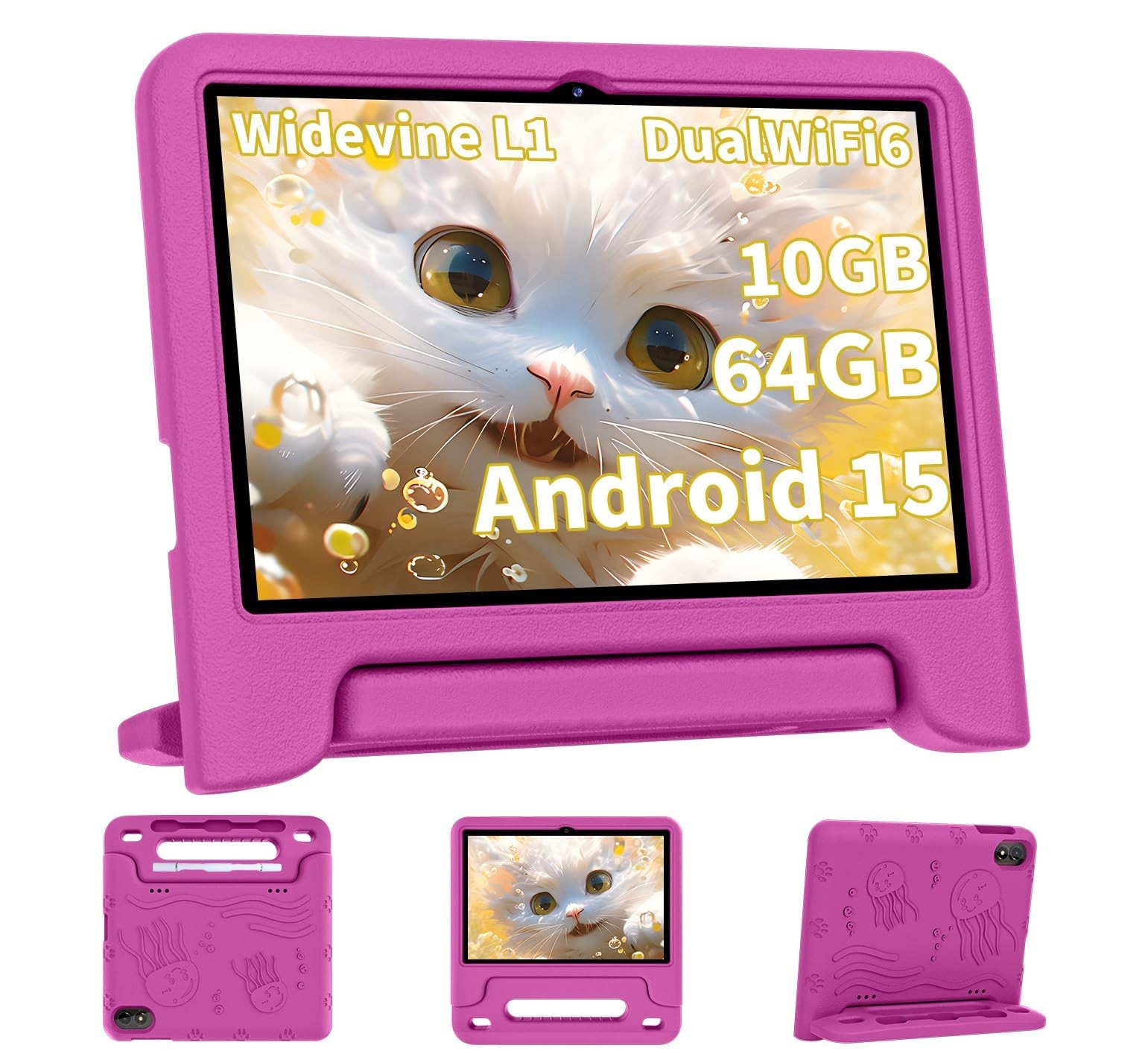 COLORROOM 2026 Upgraded Android 15 Tablet, 10inch Kids Tablet, Octa-core CPU,...