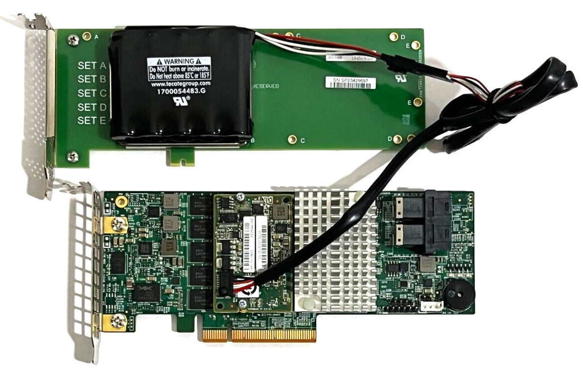 SUPERMICRO AOC-S3108L-H8IR 8-Port 12Gbps SAS PCIe 3.0 x8 RAID 2GB w/ Battery BBU