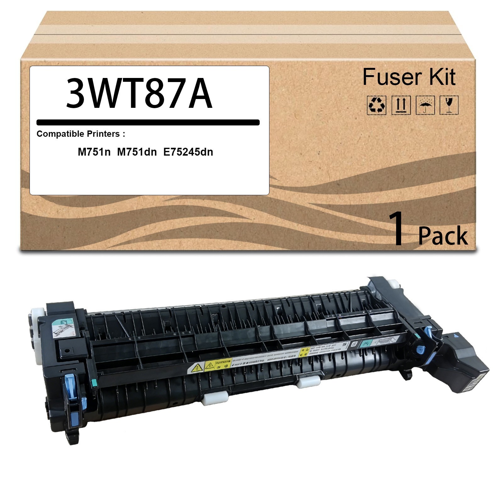 1 Pack 3WT87A Fuser Unit - 110V Compatible with HP M751n M751dn E75245dn (110V)