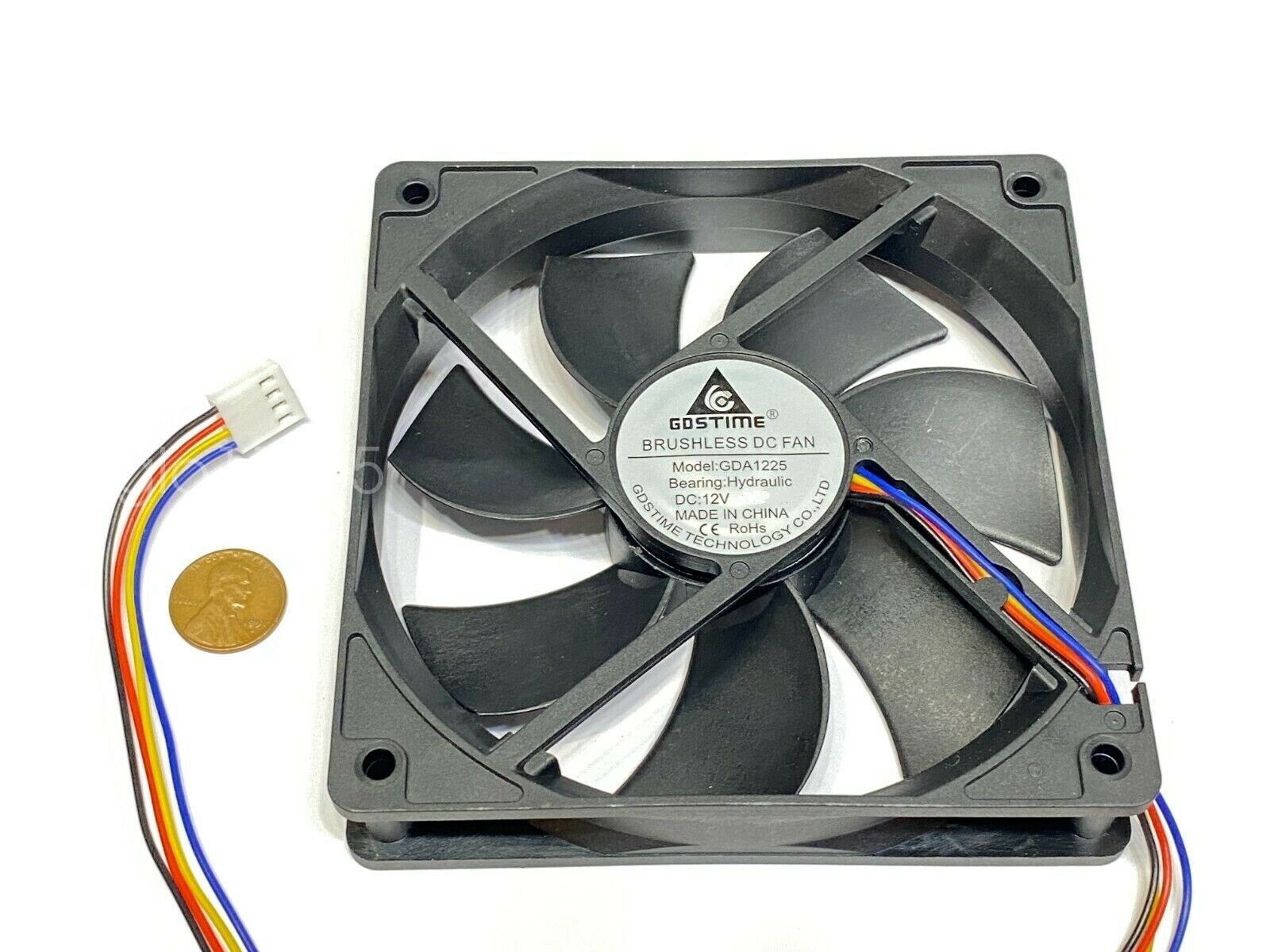 GDSTIME Computer Case fan Large12V 4Pin 120mm 25mm gda blower 1225