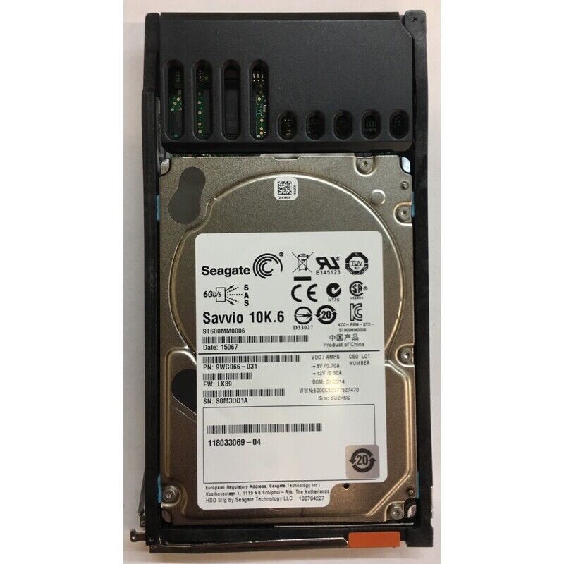 118033069-04 - EMC 600GB 10K RPM SAS 2.5" HDD for VMAX 10K, 20K, 40K series s...
