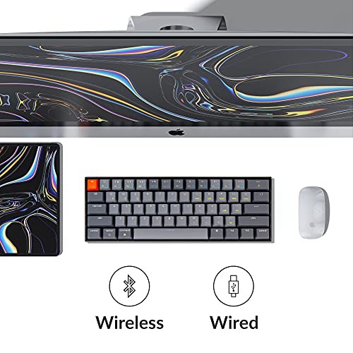 BLACK/GREY - KEYCHRON K12 WIRELESS MECHANICAL KEYBOARD