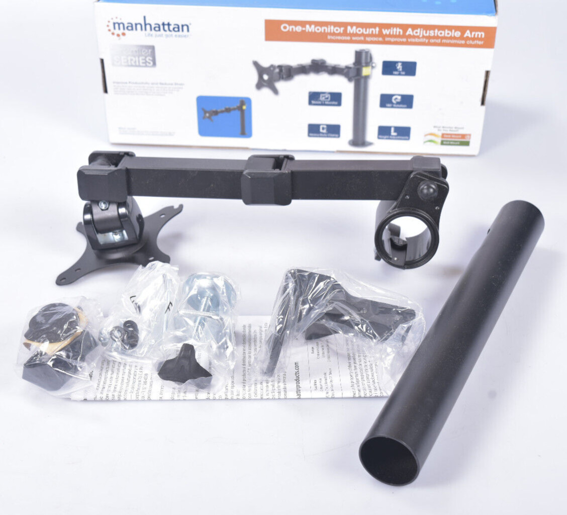 Manhattan table mount with monitor arm for display screen up to 30 inches