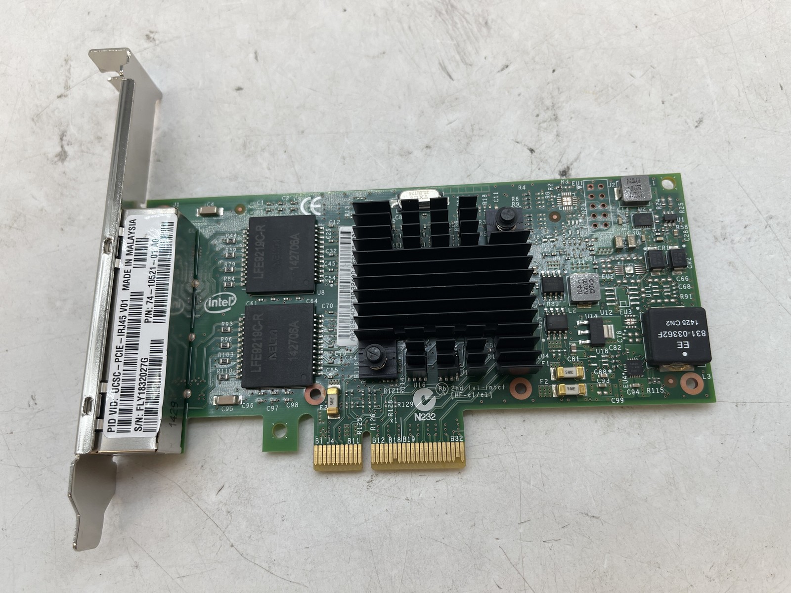 Cisco Intel Quad Port 1GbE PCIe Adapter UCSC-PCIE-IRJ45 74-10521-01 - Free S/H