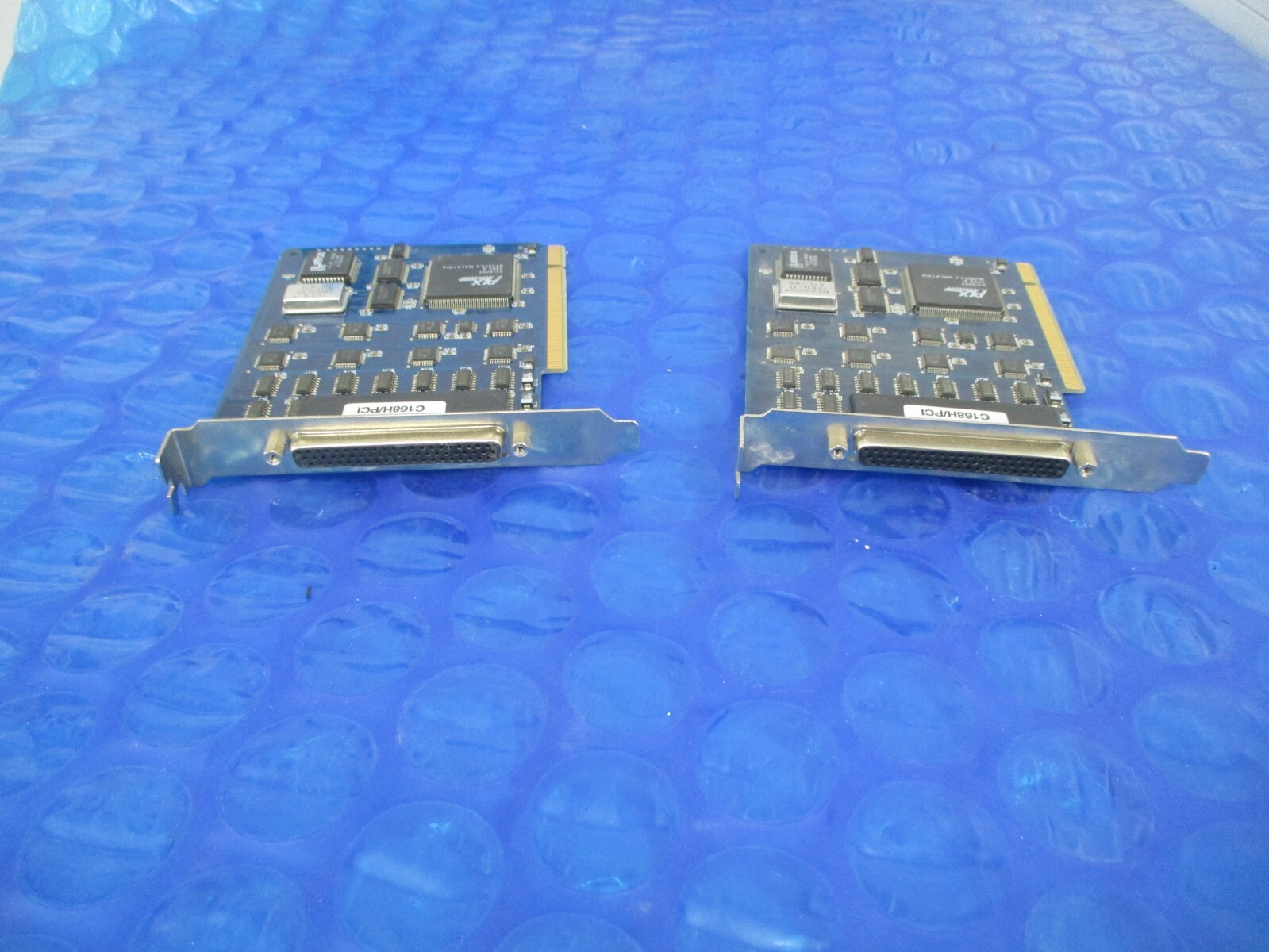 LOT OF 2 Moxa C168H/PCI Serial Multiport Card PCI Adapter Controller Card