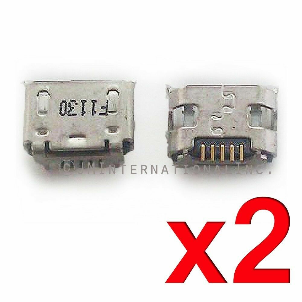 2X Alcatel JOY TAB 9029Z 9027W Micro USB Charger Charging Port Dock Connector