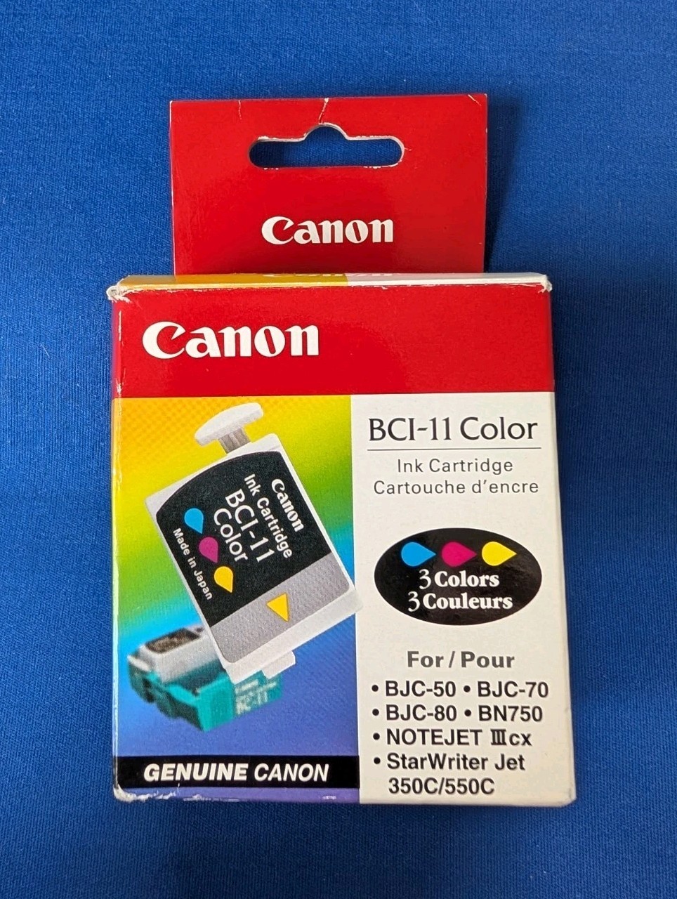 3 Pack Genuine Canon BCI-11 Color Ink Cartridge New BJ-30 BJC-50 BJC-70 BJC-80