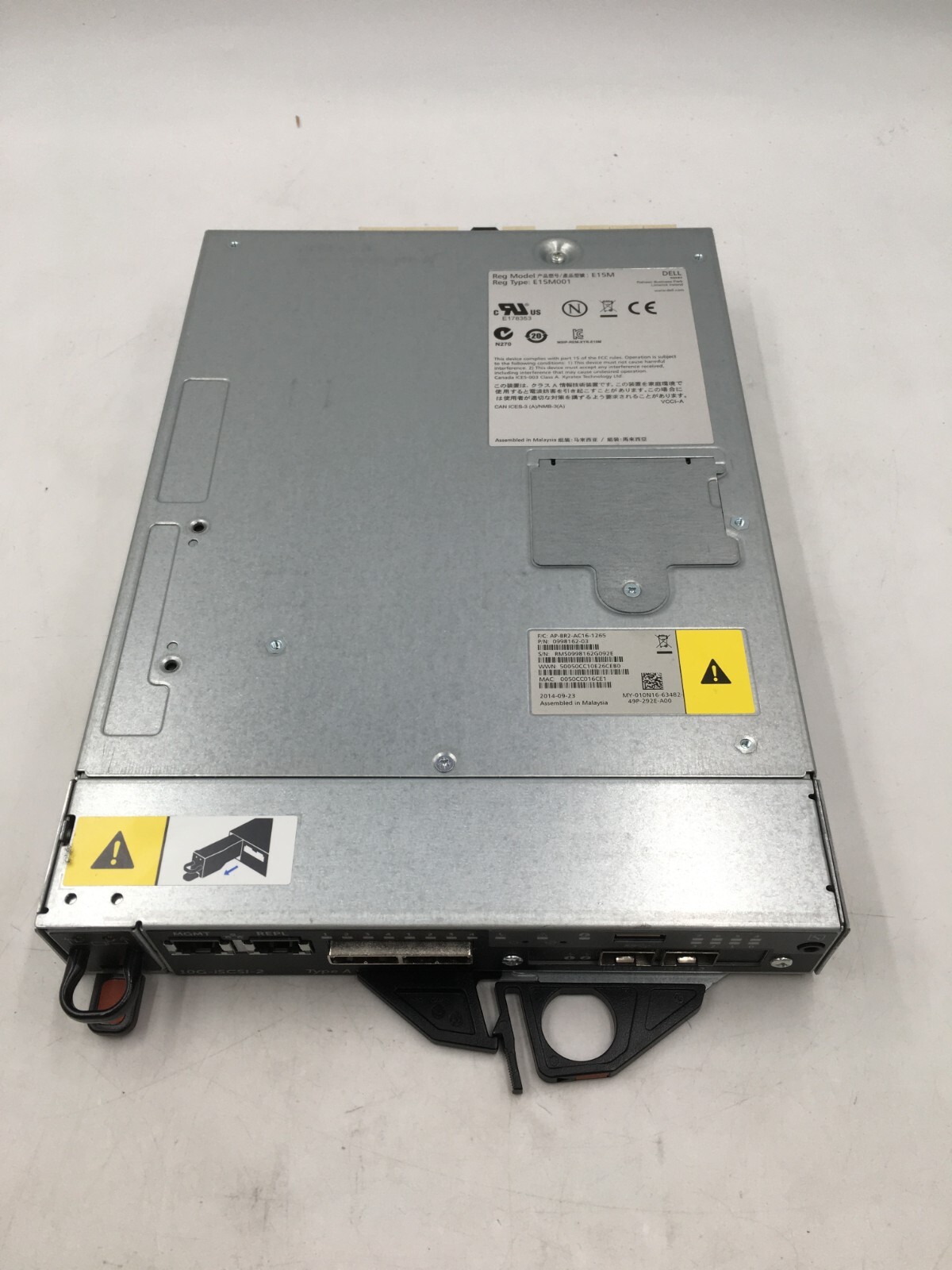 Dell 10G-ISCSI-2 TYPE B E15M Storage Controller for SCV2000 