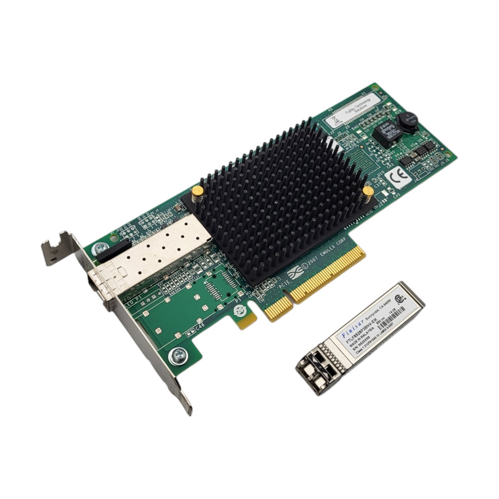 Emulex LPe1250 8Gb Fibre Channel PCIe 2.0 Low Profile + Finisar FTLF8528P3BNV-EM