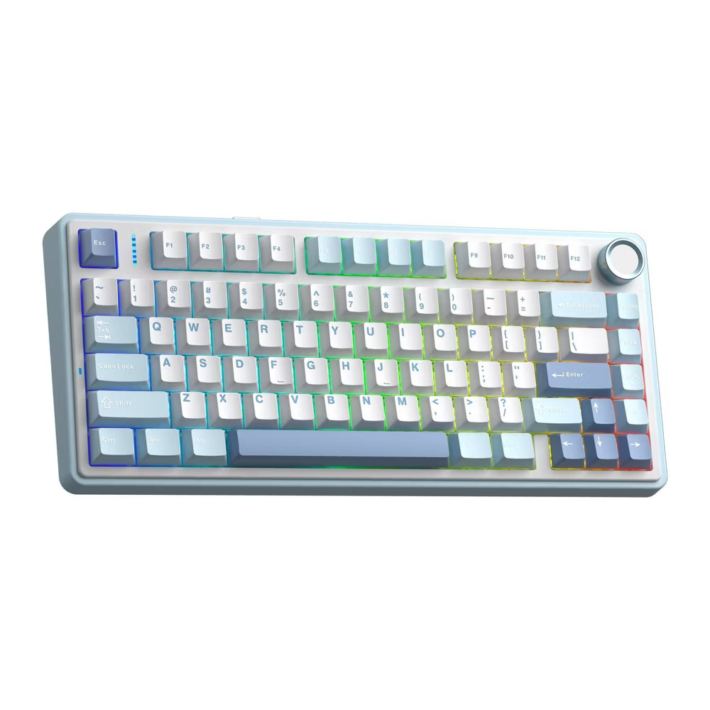 AULA F75 75% Wireless Mechanical Gaming Keyboard-4000m Bat Creamy HotSwap