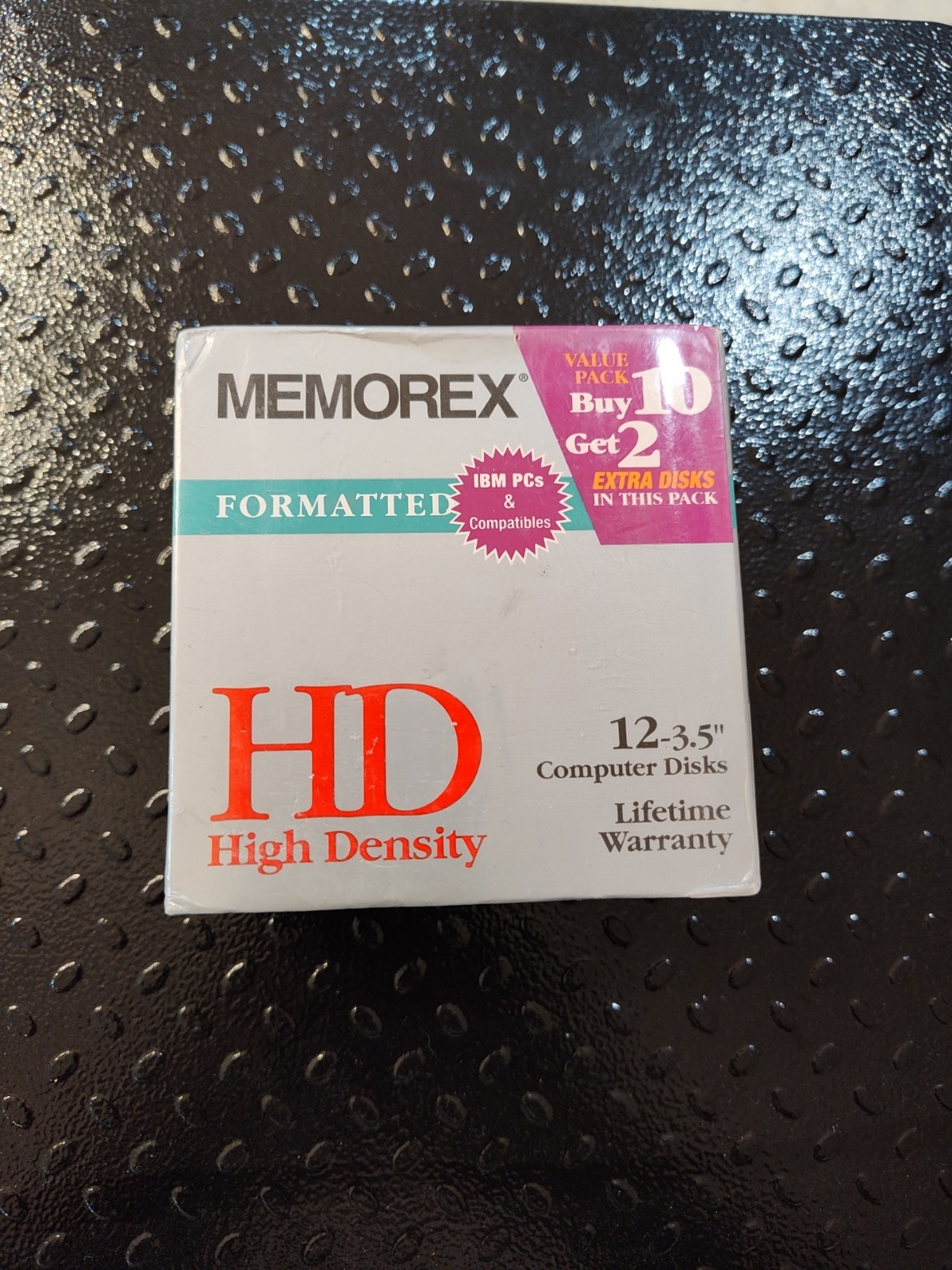 NEW Memorex 12 Pack HD 1.44 MB 3.5"  Floppy Disks Sealed Old Stock IBM PC Format