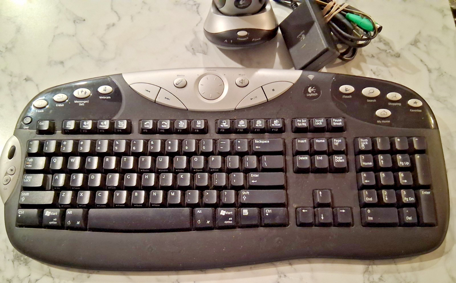 Logitech MX Duo Elite Cordless Wireless Keyboard and Mouse with Receiver Works