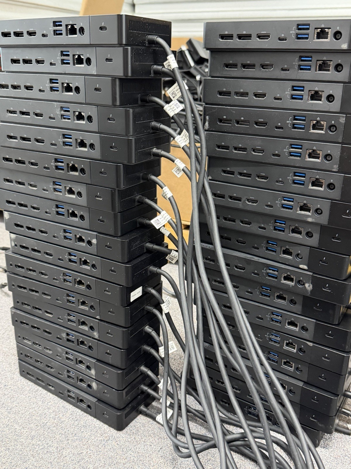 Lot of 43 Dell WD19TBS WD19TB USB-C Docking Stations | NO AC ADAPTERS