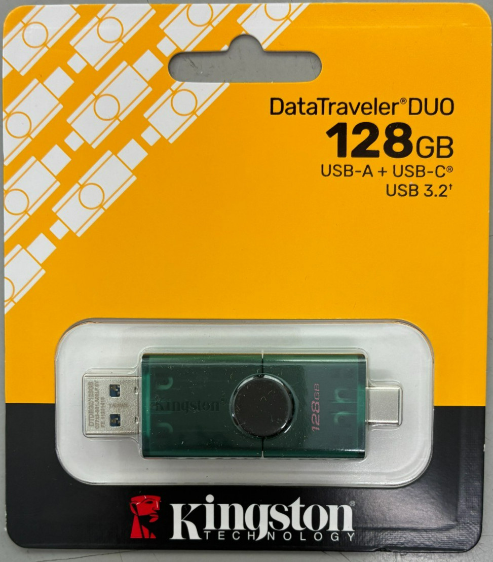 Kingston - DTDEG2/128GB - DataTraveler Duo 128GB USB 3.2 Type A + Type C