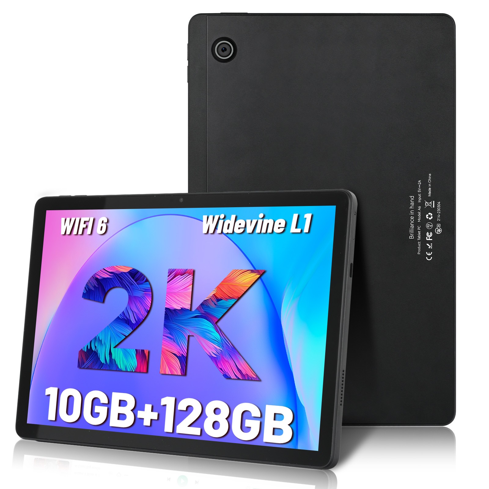 Android 14 tablet 11 inch LCD 10GB RAM 128GB ROM Octa-Core Dual Camera WIFI BT