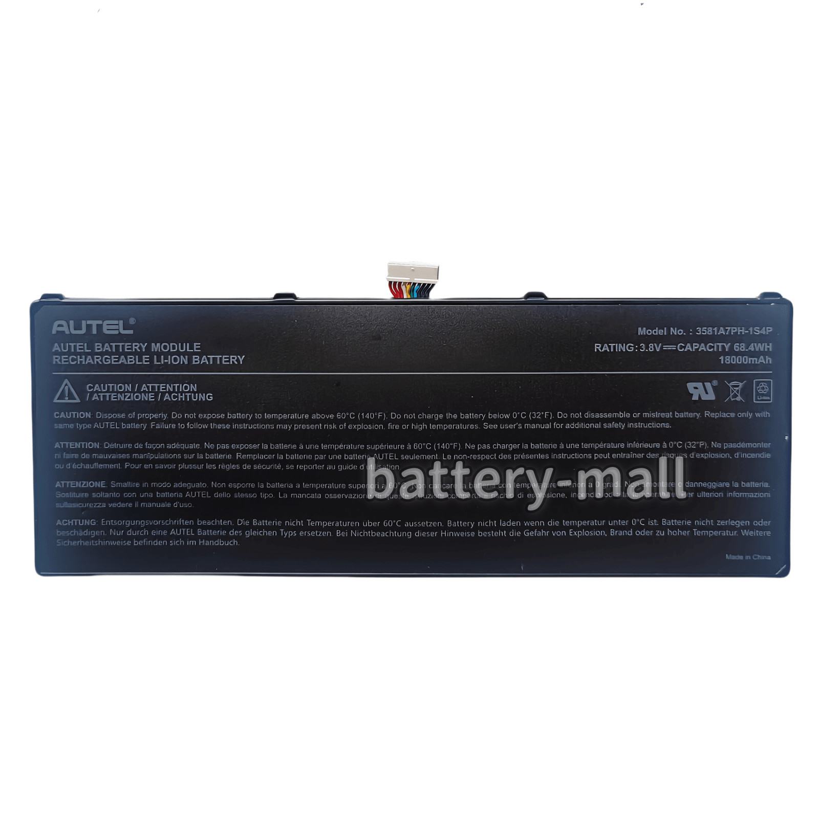 New Genuine 18000mAh 68.4Wh 3.8V 3581A7PH-1S4P Battery for Autel Diagnostic Scan