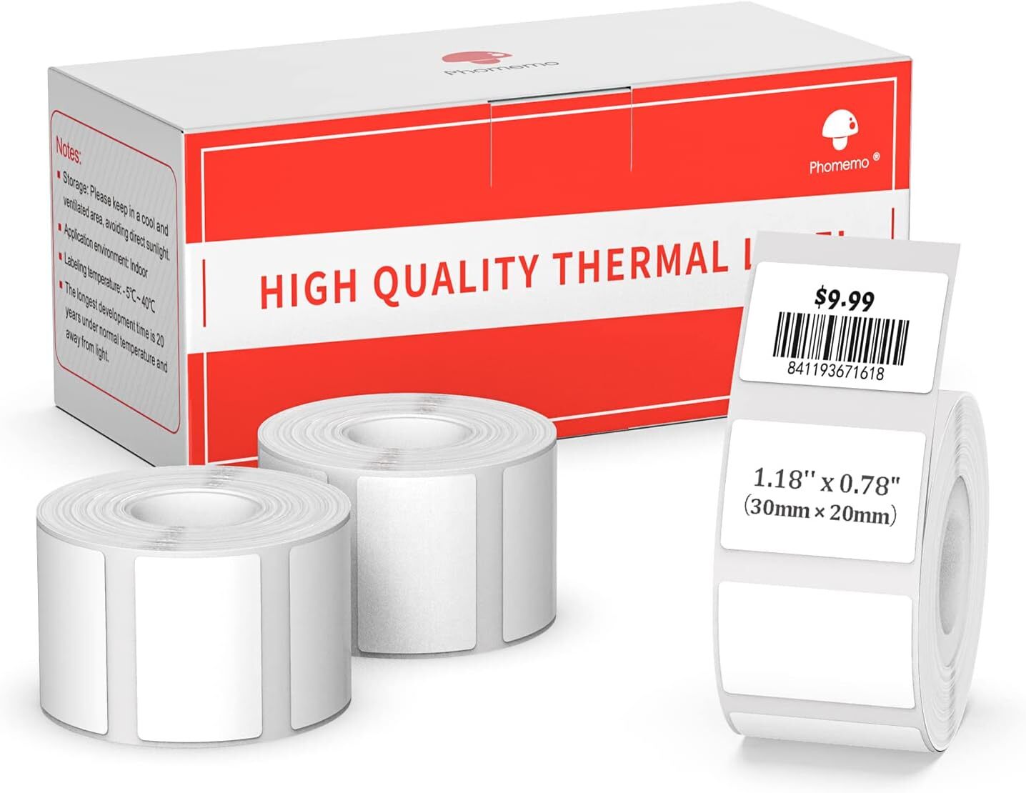 Round/Square Sticker Paper Self-Adhesive Label for Phomemo M110 M200 M220 M221