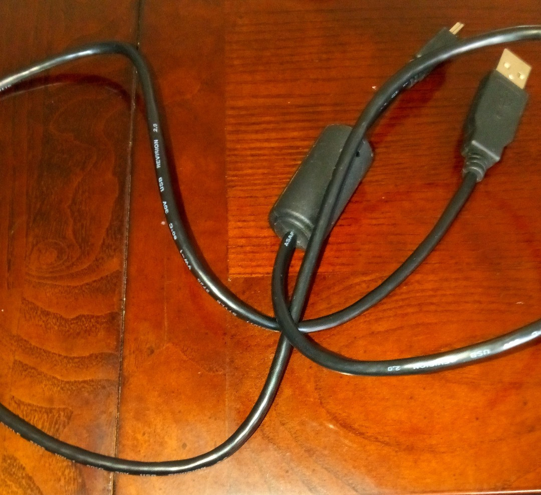  Black 2.0 USB cord