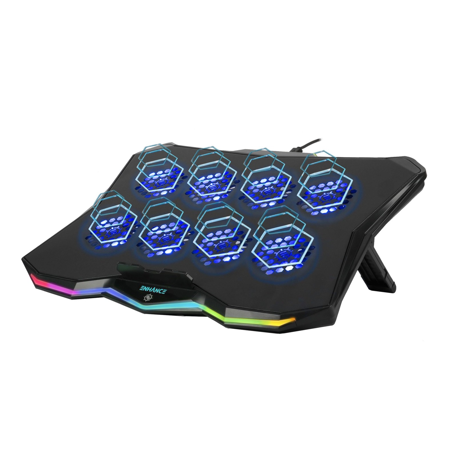 Infiltrate 3 Laptop Cooling Pad with RGB LED Lights - Gaming Cooler Stand wit...